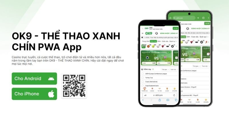 Tải app OK9 cho Android đơn giản